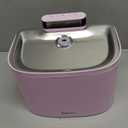 Cat Water Fountain, 122oz/3.6L Pumpless Wireless Cat Fountain, Cordless Water Fountains for Cats Indoor, Dog Pet Water Fountain Battery Operated with Stainless Steel Tray (Pink, Fountain+8 Fliters)