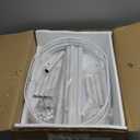 White Side Table Set of 2,Small Modern Round Side Table with Storage,2-Tier Nightstand,End Table for Small Space,Living Room,Bedroom, Nursery, (2PC, White) (2PC Oval (11.8*15.8 Inch))