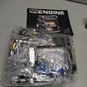 L4 Engine Building Kit for Adults, MOC Inline 4-Cylinder Mini Engine Scale Model That Runs, Compatible with Lego Sets for Boys 8-14, DIY STEM Toy for Kids & Teens (853 PCS)