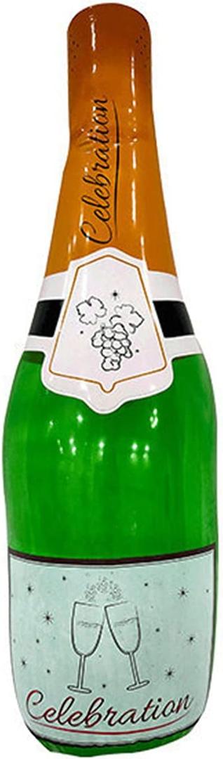 Inflatable Champagne Bottle 23.6" for Party Decoration Prop or Pool Accessory Bachelorette Party Accessories Before Wedding, Baby Gender Reveal Party, Baby Baptism, Party Carnival Moment