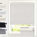 AOSKY No Drill Cordless Blackout Cellular Shades, 34" W x 64" H, Linen