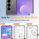2 x FNTCASE for Samsung Galaxy S26 FE Case / S25 FE Case, with Screen Protector