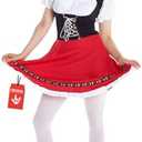 Morph Dirndl Dress for Women, Oktoberfest Outfits Womens, Lederhosen for Women, Traditional German Outfit XL