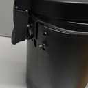 TIPGO 1.2 Gallon Small Black Trash Can, 4.5 Liters Bathroom Garbage Can with lid, Mini Step Trash Bin, Stainless Steel Wastebasket for Bathroom, Bedroom, Office (Matte Black)