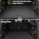 All Weather Floor Mats & Upper Cargo Liner for Mercedes Benz GLB 2026 2025 2024 2023 2022 2021 2020, Heavy Duty Custom Fit for GLB 250 Front 2nd Row, Non-Slip Black Car Accessories