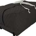Large (50 Gallon) Heavy Duty Rolling Black Duffle Bag – Quilted, Durable Moving & Storage Bag with Wheels – Large Capacity for Dorm, Holiday, Travel or Seasonal Use by Simple Living Solutions