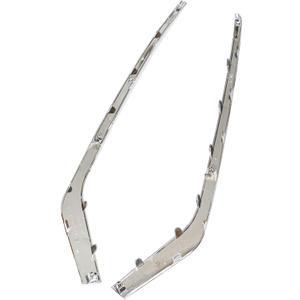 Front Bumper Trims Left and Right Side Chrome Replacement for Sonata 2018 2019