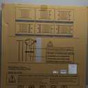 Cumbor 2 Pack 29.7-46" Baby Gate for Stairs, Mom's Choice Awards Winner-Auto Close Dog Gate for doorways, Easy Install Pressure Mounted Pet Gates indoor, Easy Walk Thru Wide Safety Gate for Dog, White