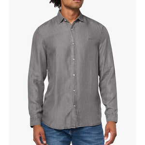 GUESS Men's Ls Sunset Tencel Indigo Shirt XL