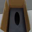 Black Acrylic Tissue Box, Compatible with Kleenex Flat Facial Tissues, for Bathrooms, Bedrooms, Offices & Desks