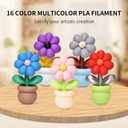RAMBERY 200gx16 PLA+ Filament Bundle 1.75mm, 16 Colors PLA Plus 3D Printing Filaments, Dimensional Accuracy +/- 0.02 mm, 200gX16 Spools