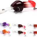 Pack of 2 AOHRO Personality Fishing Lure 3.3in/1oz Crankbait Dick Lure Tackle Bass Fishing