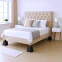 HOLDN STORAGE Adjustable Bed Risers and Furniture Risers-Stackable Bed Lift 3, 5, or 8 Inch-Set of 4 Bed Risers-Heavy Duty-Perfect for College Dorms- Supports up to 1,300 lbsFits Legs up to 2.75 W