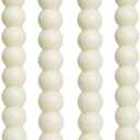 MAITREYA Ivory Tall Taper Candle Stick Candles Spiral Taper Candles-Set of 5 for Decoration Weddings Party Church-Unscented Dripless Candles,10inch(D-Ivory-New)