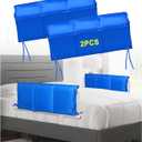 Bed Rail Covers for Hospital Bed Elderly Adults Bumper Seniors Guard Rail Bumpers Pads Bed Protector Side Padded Cover Bed Rail Padding Rails Not Included, Padded Cover Only (32x12inch, 2 PCS)