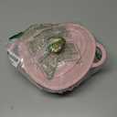 Paris Hilton Enameled Cast Iron Dutch Oven Heart-Shaped Pot with Lid, Dual Handles, Works on All Stovetops, Oven Safe to 500F, 2-Quart, Pink