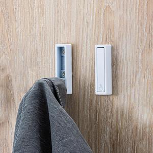 Foldable Coat Hooks 2 Pack, Heavy Duty Wall Hooks for Hanging Coats Towels Backpacks Bags White Towel Hooks for a Functional Home (White, 2)