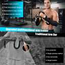 Twister Arm Trainer  6 Adjustable Resistance Levels (60-110 lbs), Stainless Steel, Ergonomic Arm & Chest Workout Equipment for Men & Women, Portable Home Gym with 2 Arm Sleeves