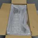 GAOKASE 4 Pcs Stackable Wire Baskets for Pantry Organizers and Storage,Vegetable Fruit Basket for Countertop,Kitchen Storage Metal Baskets,Produce Potato Onion Storage Bin,White