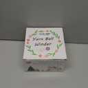 Yarn Ball Winder, Yarn Winder Knitting Set Hand Operated Ball Winder with Tabletop Clamp for Yarn Storage (22) (Purple)