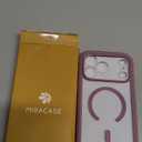 Miracase for iPhone 17 Pro Max Case 6.9" Full-Body Phone Case with Built-in Glass Screen Protector& Full Camera Protector,[Magnetic with MagSafe] Drop Proof 17 ProMax Cover, Lilac