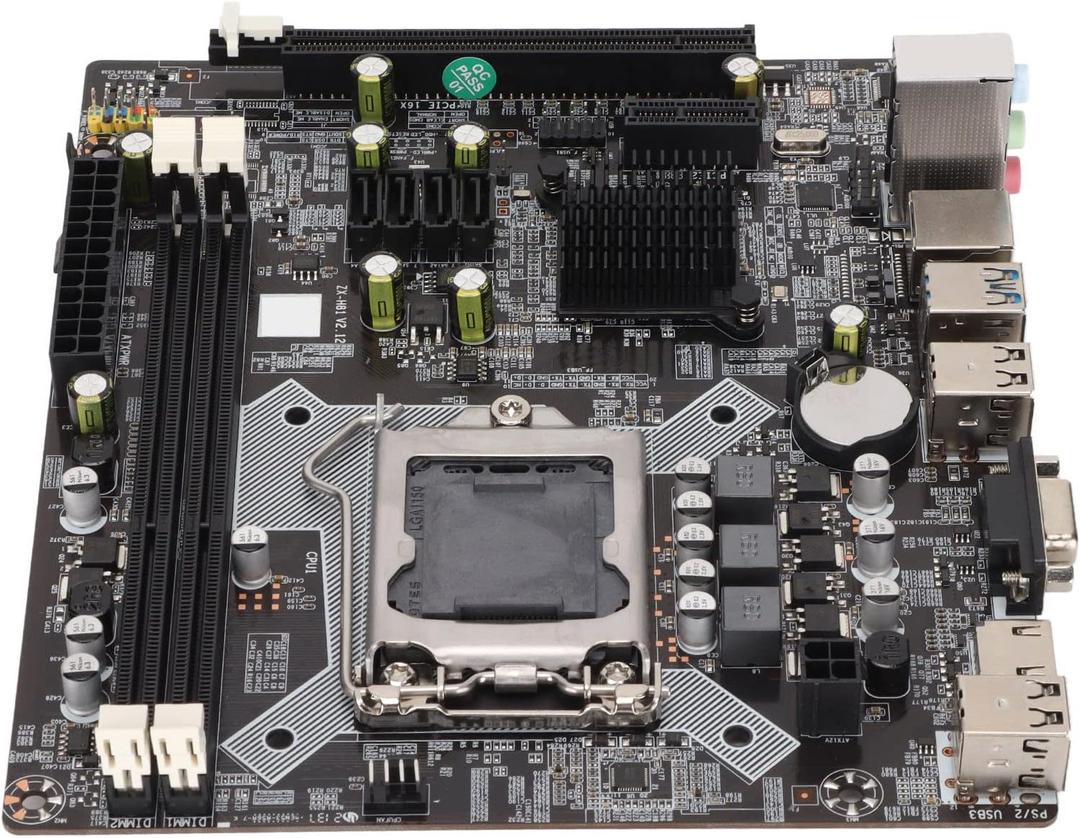 DDR3 LGA 1150 CPU USB3.0 SATA3.0 Gaming Motherboard, RJ45 VGA DVI Desktop Motherboard, RTL8105e 100M Net Card, 6 Channel Voice Chip, PCIE X16 Graphics Card Slot