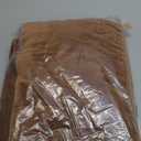 Farmhouse Shower Curtain with Ruffle Hem Linen Beige Shower Curtains for Bathroom Boho Country Rustic Natural Fabric, 72" W x 72" L