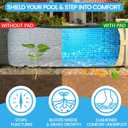 Poolvio 18-Foot Round Above Ground Pool Liner Pad, Geotextile Under Padding, Extends Liner Life, Puncture & Weed Barrier, Eco-Friendly Fabric