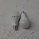 Lightning 15 Watt (100 Watt Equivalent) A19 Cool White LED Light Bulb, Medium Base 2 Pack