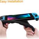 FINTIE Silicone Case Compatible with Nintendo Switch - Soft [Anti-Slip] [Shock Proof] Protective Cover with Ergonomic Grip Design, Drop Protection Grip Case (Black)