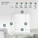 Vent Systems Access Panel for Drywall 16 x 20 Inch - Wall Hole Cover Plate - Metal Access Door with Handle - Plumbing Access Panel for Drywall - Service Shaft Crawl Space Door - Wall Access Panel