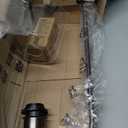 Lynnoland Set of 2 Oil Rubbed Bronze Table Lamps with USB C+A Ports and Outlet, Fully Stepless Dimmable Bedside Lamps, Industrial Desk Lamps with Clear Glass Shade for Living Room (2 LED Bulb)