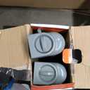 Veraste (2 Pack) Retractable Baby Gate for Doorways and Stairs, Mesh Safety Gate for Pet, Indoor & Outdoor Use, One-Hand Operation, Easy Installation, 33.6" Tall, Expands to 55" Wide（Grey, 33.6"x55")