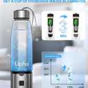 Hydrogen Water Bottle,Portable SPE/PEM Hydrogen Generator Cup 16oz,Rich Hydrogen Infused Water Maker for Health, Fitness,Gift for Home, Office & Travel (Sliver)