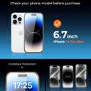 5 x UNBREAKcable 4PCS Screen Protector for iPhone 14 Pro Max - 2 Privacy Tempered Glass+2 Clear Glass Double Shatterproof [Installation Frame] [9H Hardness] [Case Friendly] Anti-Scratch iPhone 6.7 inch