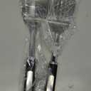 Stainless Steel Spatula Set, 2 Piece Heavy Duty Metal Turner Set, Thickened Solid & Slotted Spatula for Cooking, Heat Resistant Kitchen Utensils for Frying Fish, Eggs, Steak or Pancakes