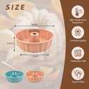 PADELE 2 Pack Silicone Cake Pan Nonstick,10 Inch, Silicone Cake Molds,Pound Cake Pan, Baking Cake Pan for Jello,Gelatin,Cake,Brownie and BreadPink+Blue