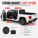 GPS Tracker for Vehicles, No Monthly Fee or SIM Card Needed, Magnetic GPS Locator for Cars, Trucks and SUVs with IP67 Waterproof Case, Precise Location Tracking, 365-Day Battery Life, iOS Only (Black)
