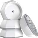 ICERO Baby Gate Wall Protector - Protect Walls & Doorways from Pet & Dog Gates - Pressure Mounted Gates Work on Stairs - Gates Wall Cups - 4 Pack - White