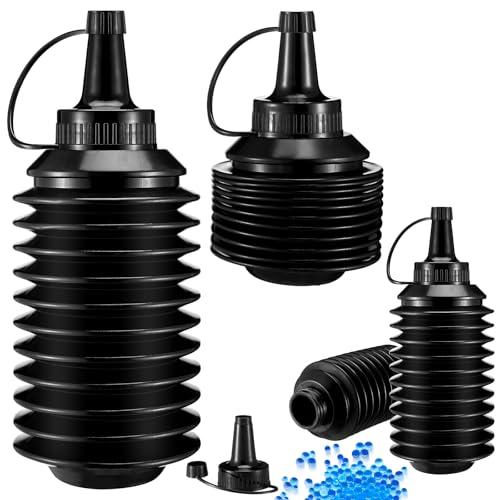 Newtay 4 Pack Bullet Subpackage Bottle Gel Gun Accessories Subpackage Bottle Bullets Beads Refill Ammo Plastic Hopper for Summer Beach Party Outdoor Game