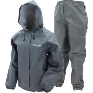 FROGG TOGGS Women's Ultra-Lite2 2-Layer Waterproof Breathable Protective Rain Suit (Carbon)