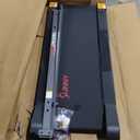 Sunny Health & Fitness Compact & Foldable Treadmill, Non-Slip Surface, Optional Dual Mode Walking/Running, Non-Electric Fixed Incline, Digital Monitor, Smart Bluetooth Connection with SunnyFit App