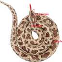 Clobeau 78 Inch Brown Snake Stuffed Animal, Lifelike Plush Snake Toy, Soft Stuffed Snakes Plush for Valentines Halloween Birthday Present Party Prank Prop, Stuff Reptile Animal Snakes Toys for Kids