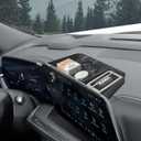 Center Console Dashboard Organizer Compatible with 2025 2026 Chevy Suburban Tahoe Interior Accessories Armrest Dash Storage Box Insert Tray Holder, Fit 17.7-inch Touch-Screen Display Black