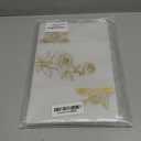 YHOLSDAS 100 Pack Printed Vellum Jackets for 5x7 Invitations, Transparent Vellum Paper for 5x7 Jackets, 115GSM Wedding Invitations Wraps Accessories, Envelope Inserts Liners for Birthday (Gold Rose)