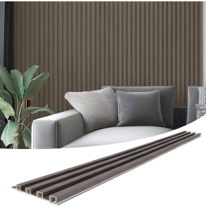 Art3d 96 x 6 in WPC Slat Wall Paneling for Interior Decor, 8-Pack, Grey Oak
Fluted Design, Durable, Moisture Resistant, Cleanable, Easy to Install, Eco-Friendly, for Living Room, Bedroom or Office