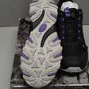 NORTIV 8 Women's Waterproof Hiking Shoes Quick Laces Outdoors Walking Trekking Camping Tennis Sneakers Canyon (9.5, Black/Purple)