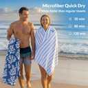 Frienda 4 Pack Microfiber Oversized Lightweight Beach Towel 71x32 in for Women Men Microfiber Quick Dry Sand Free Ocean Coastal Towels for Beach Pool Travel(Coral)