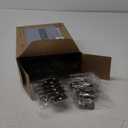 JQK 3/8 Inch Inset Cabinet Door Hinges Satin Nickel, 60 Pack 30 Pairs Flush Face Mount Cupboard Self-Closing Kitchen Cabinet Hardware Hinges with Door Bumper, CH201-SN-P60