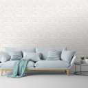 Grace & Gardenia White Painted Antique Brick Peel and Stick Wallpaper Grace & Gardenia